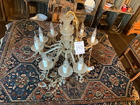 Antieke kristallen kroonluchter - afbeelding 1 van  3