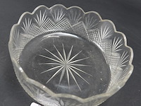 Antieke kristallen puddingschaal (laat 19de eeuw) - afbeelding 3 van  5