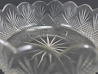 Antieke kristallen puddingschaal (laat 19de eeuw) - afbeelding 4 van  5