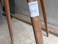 Antieke landmeter driepoot, te gebruiken als lampstandaard - afbeelding 3 van  3