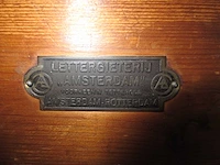 Antieke letterkast - afbeelding 1 van  2
