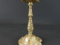 Antieke messing kandelaar - afbeelding 2 van  5