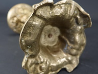 Antieke messing kandelaar - afbeelding 5 van  5