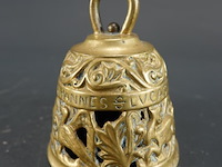 Antieke messing of bronzen tafelbel / kloosterbel (ook wel evangelistenbel genoemd) - afbeelding 3 van  5