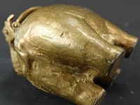 Antieke messing of bronzen theepot of schenkkan in de vorm van een olifant - afbeelding 8 van  8