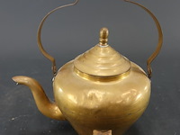 Antieke messing peerketel - afbeelding 1 van  5