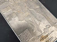 Antieke metalen drukplaat - afbeelding 3 van  5