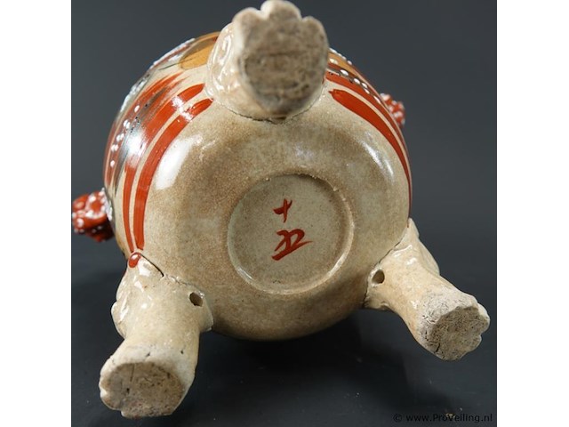 Antieke of vintage japans satsuma-stijl pot of vaas. - afbeelding 5 van  5