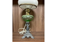 Antieke olielamp / tafellamp - afbeelding 2 van  3