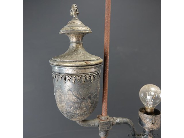 Antieke olielamp - afbeelding 3 van  5