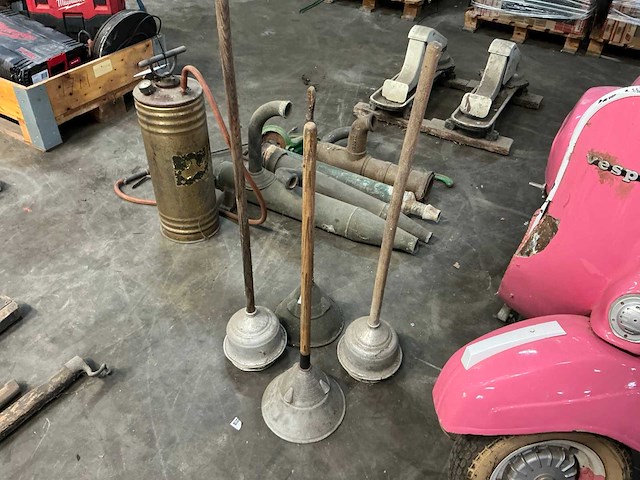 Antieke ontstopper (4x) - afbeelding 1 van  3