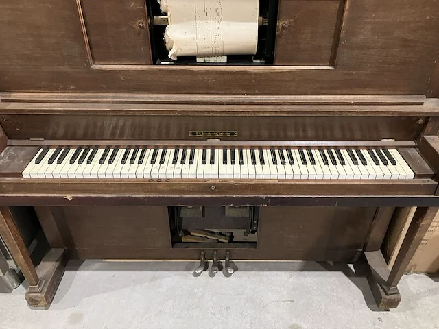 Antieke pianola g.a. goldschmeding amsterdam - afbeelding 3 van  5