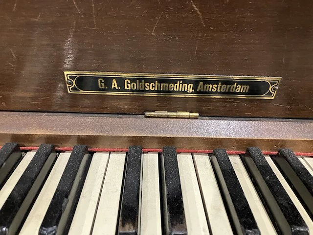 Antieke pianola g.a. goldschmeding amsterdam - afbeelding 4 van  5