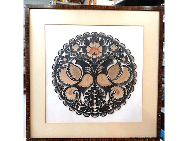 Antieke poolse wycinanki - afbeelding 2 van  5