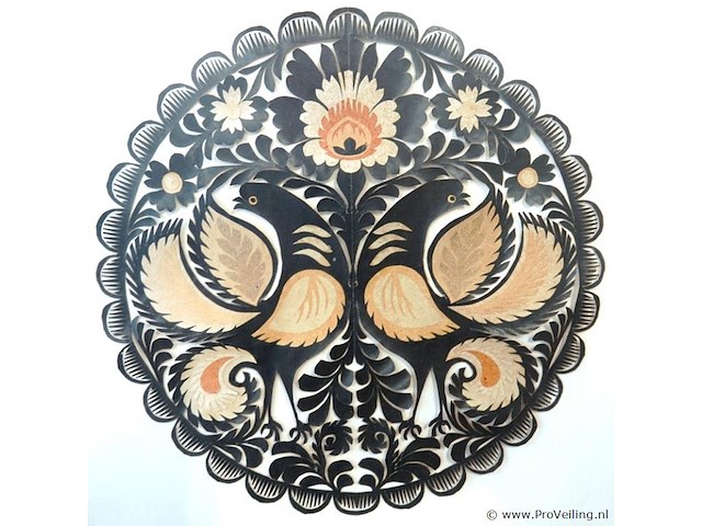 Antieke poolse wycinanki - afbeelding 3 van  5