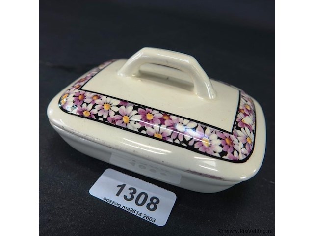 Antieke porseleinen zeepbak - afbeelding 1 van  5