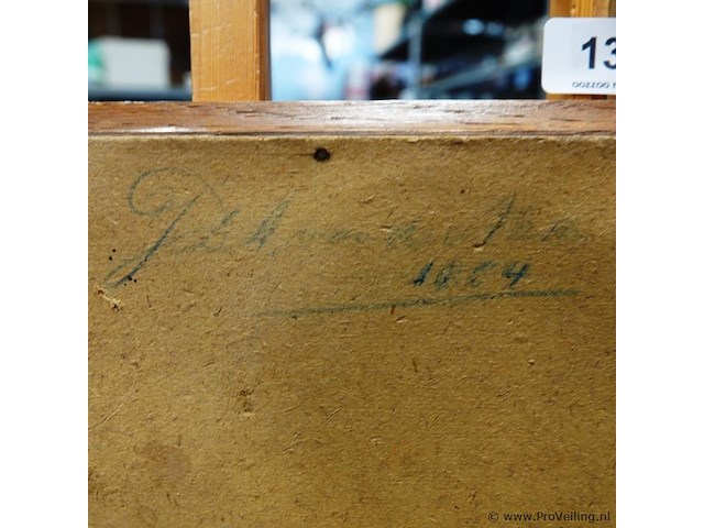 Antieke potloodtekening - afbeelding 4 van  5