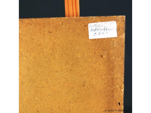 Antieke prent geigt op het oude hoofd te rotterdam - afbeelding 5 van  5