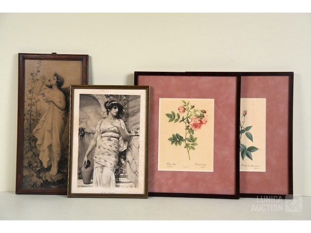 Antieke prints/zeefdrukken - afbeelding 1 van  9