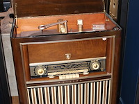 Antieke radio- / platenspelerkast philips jupiter 652. platenspeler defect werking radio onbekend. afmeting... - afbeelding 2 van  4