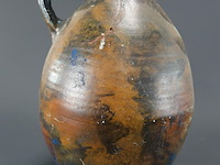 Antieke redware aardewerk kruik - afbeelding 4 van  5