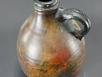 Antieke redware aardewerk kruik - afbeelding 3 van  5