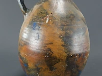 Antieke redware aardewerk kruik - afbeelding 4 van  5