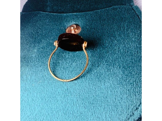 Antieke ring met 10kt goud markering - afbeelding 4 van  8