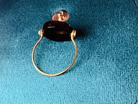 Antieke ring met 10kt goud markering - afbeelding 4 van  8