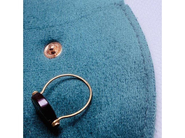 Antieke ring met 10kt goud markering - afbeelding 6 van  8