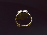 Antieke ring met oud geslepen diamanten - afbeelding 6 van  8
