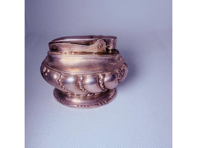 Antieke ronson crown silverplated art-deco aansteker - afbeelding 1 van  3