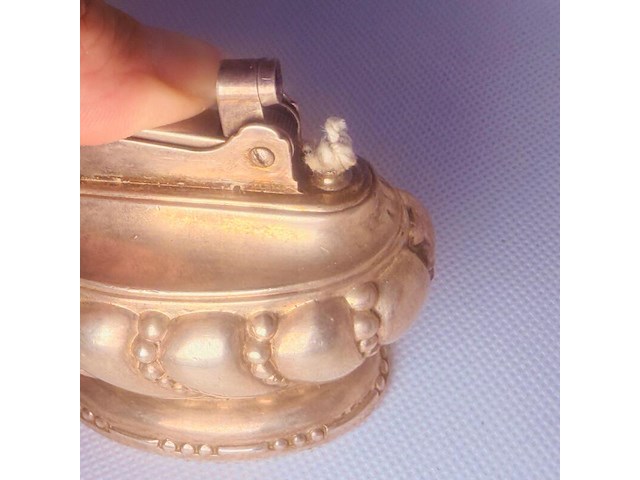 Antieke ronson crown silverplated art-deco aansteker - afbeelding 2 van  3
