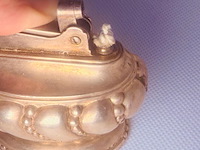 Antieke ronson crown silverplated art-deco aansteker - afbeelding 2 van  3