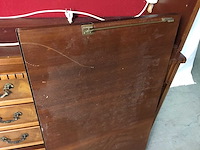 Antieke secretaire bureau kast/boekenkast - afbeelding 3 van  10