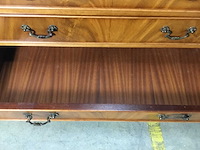 Antieke secretaire bureau kast/boekenkast - afbeelding 4 van  18