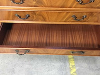 Antieke secretaire bureau kast/boekenkast - afbeelding 5 van  18