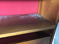 Antieke secretaire bureau kast/boekenkast - afbeelding 1 van  15