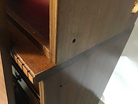 Antieke secretaire bureau kast/boekenkast - afbeelding 6 van  15