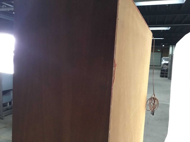 Antieke secretaire bureau kast/boekenkast - afbeelding 7 van  15