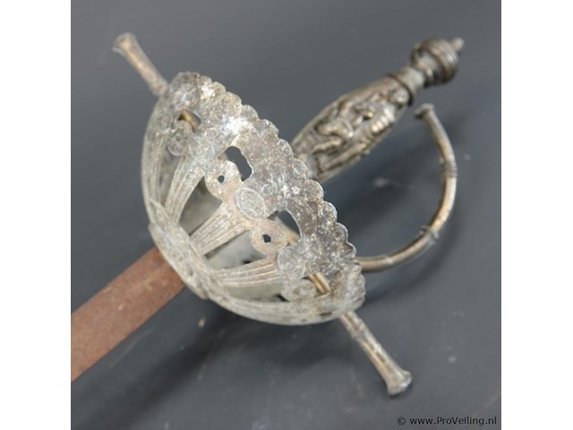 Antieke spaanse degen (rapier) 18de of 19de eeuw - afbeelding 3 van  5