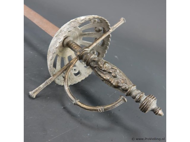 Antieke spaanse degen (rapier) 18de of 19de eeuw - afbeelding 5 van  5