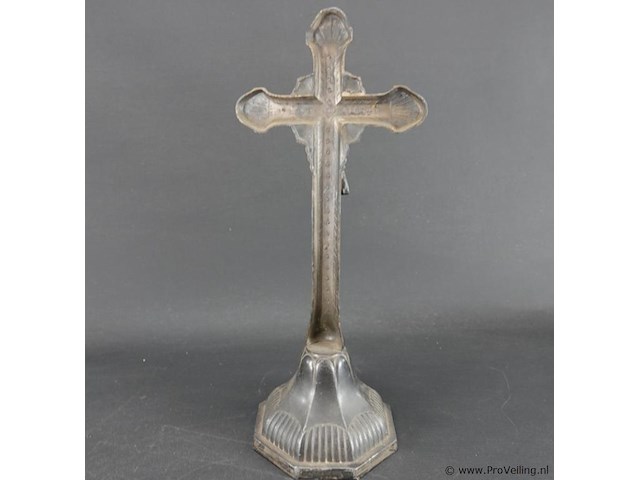 Antieke staande crucifix - afbeelding 4 van  5
