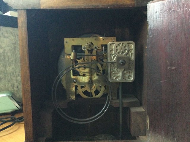 Antieke tafelklok - afbeelding 4 van  4