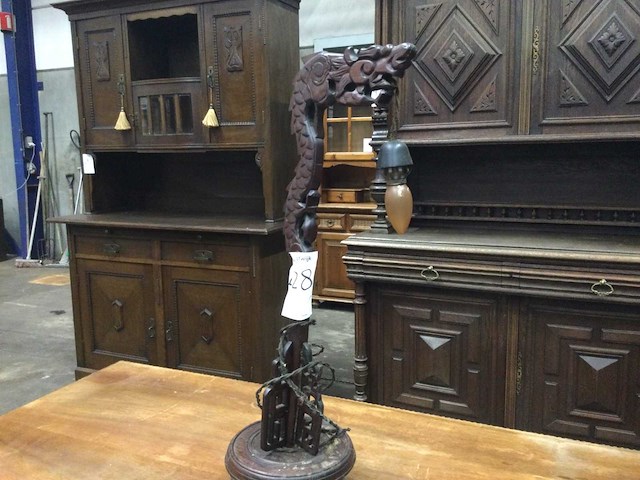 Antieke tafellamp - afbeelding 1 van  2