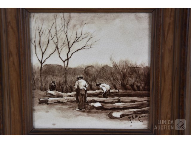 Antieke tegelplaat - afbeelding 2 van  6