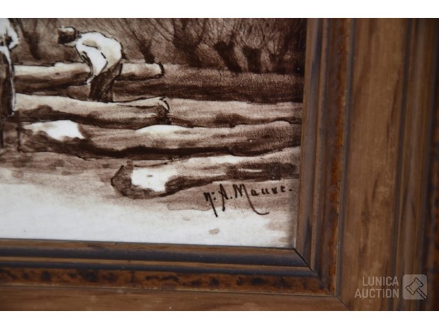 Antieke tegelplaat - afbeelding 3 van  6