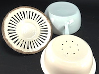 Antieke terrinne met inwendige lekschaal - afbeelding 4 van  5