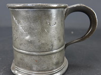 Antieke tinnen kroes - afbeelding 1 van  5