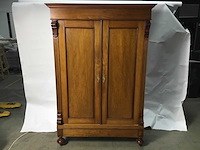 Antieke vertiko highboard kast - linnenkast - afbeelding 4 van  8